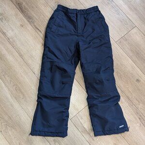 Land's End 10 Snow Pants Navy Blue Grow Alongs Boys Girls Unisex